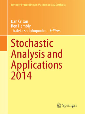 cover image of Stochastic Analysis and Applications 2014